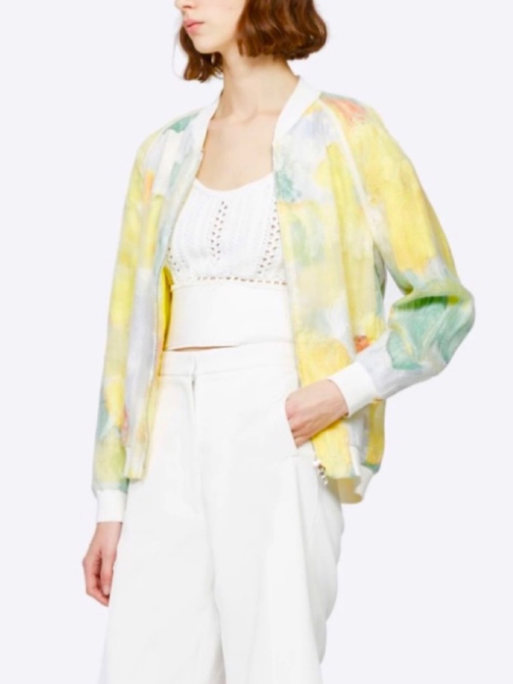 NWT 3.1 Phillip Lim Transparent Frame Bomber Jacket
